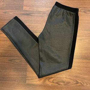Long Tall Sally Black faux leather pants. Size Medium.